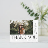 Type Suration Thankyou Photo Black ポストカード (スタンド正面)