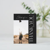 Type Suration Thankyou Photo Black ポストカード (スタンド正面)