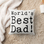 Typed Worldの最高のパパ クッション (ブランケット)