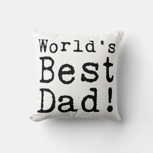 Typed Worldの最高のパパ クッション (正面)