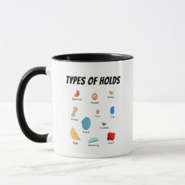 Types of Climbing Holds Collection マグカップ