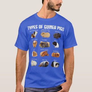 Types Of Guinea Pigs Furry Potato Lover Kids Pet G Tシャツ