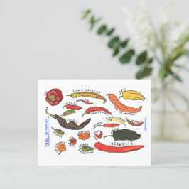 Types of Peppers ポストカード