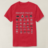 Types Of Shark Faces Tシャツ (デザイン正面)