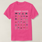Types Of Shark Faces Tシャツ (デザイン正面)