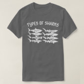 Types Of Sharks Tシャツ (デザイン正面)