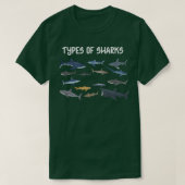 Types Of Sharks Tシャツ (デザイン正面)