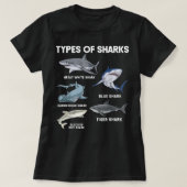 Types of Sharks Tシャツ (デザイン正面)