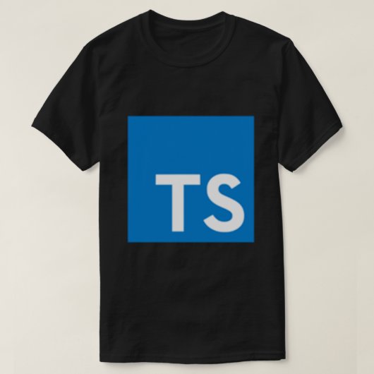 TypeScript Logo (White) Classic T-Shirt Tシャツ (デザイン正面)
