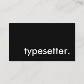 typesetter 名刺