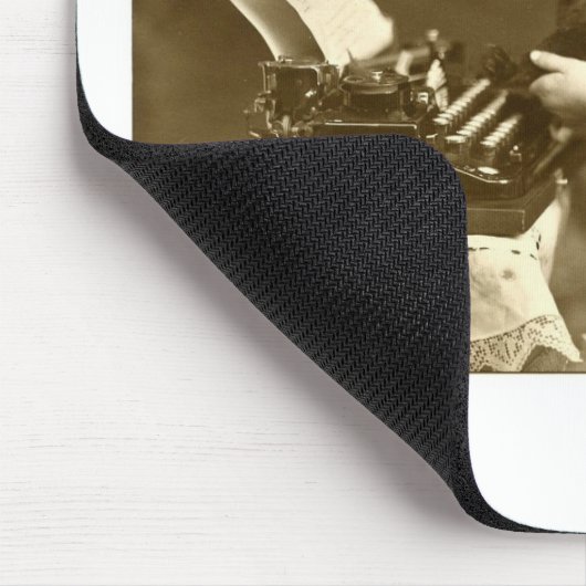 Typewriter girl マウスパッド (コーナー)