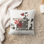 typewriter I love you   クッション (ブランケット)