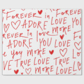 Typewriting Love  ラッピングペーパー (フラット)