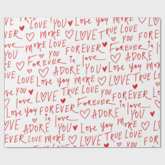 Typewriting Love  ラッピングペーパー