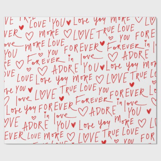 Typewriting Love  ラッピングペーパー (フラット)
