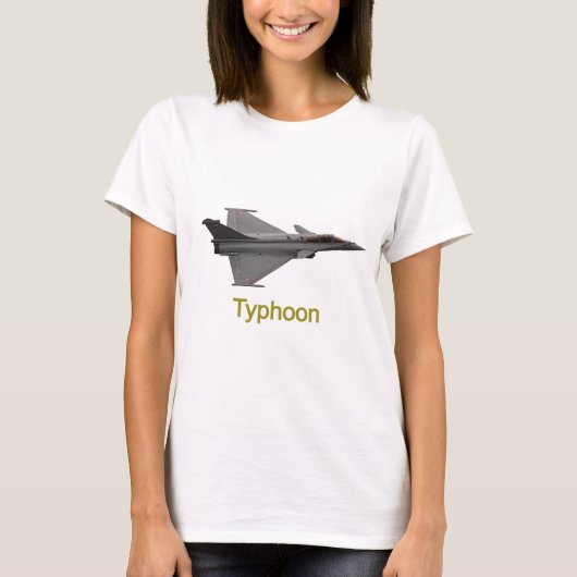 Typhoon Fighter Airplane Tシャツ (正面)