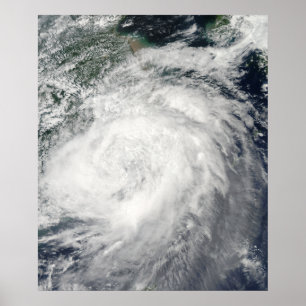 Typhoon Morakot over China ポスター