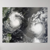 Typhoon Saomai and Tropical Storm Bopha ポスター (正面)
