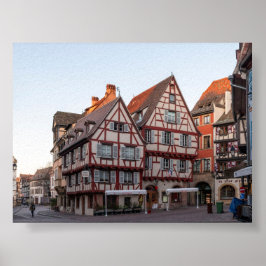 Typical houses in Colmar ポスター