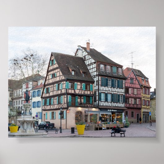 Typical houses in Colmar ポスター (正面)