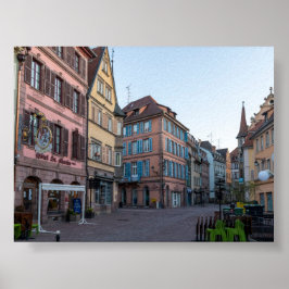 Typical houses in Colmar ポスター