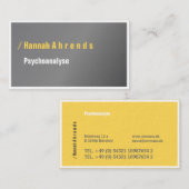 Typoビジターカード黄色 名刺 (正面/裏面)