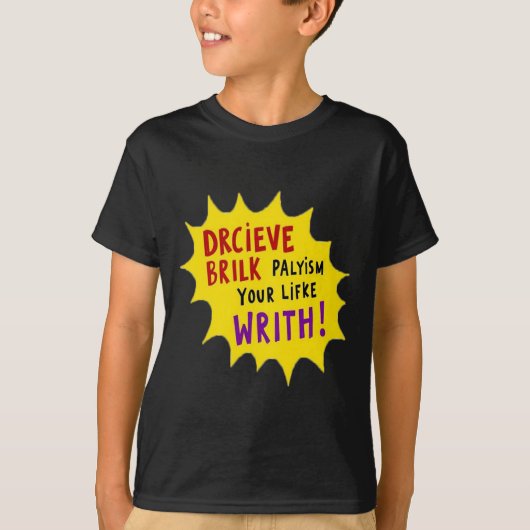 Typo エネルギーステッカー tシャツ (正面)
