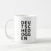 Typo: ドイツ犬 コーヒーマグカップ (左)