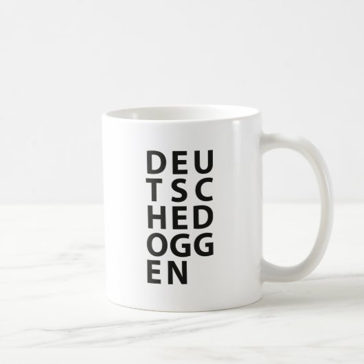 Typo: ドイツ犬 コーヒーマグカップ (右)