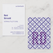 Typografische Visitenkarten 名刺 (正面/裏面)