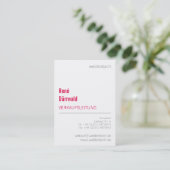 Typografische Visitenkarten coral 名刺 (スタンド正面)
