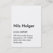 Typographic、モダンType only Pug 名刺 (正面)