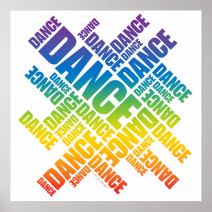 Typographic Dance (Spectrum)ポスター ポスター