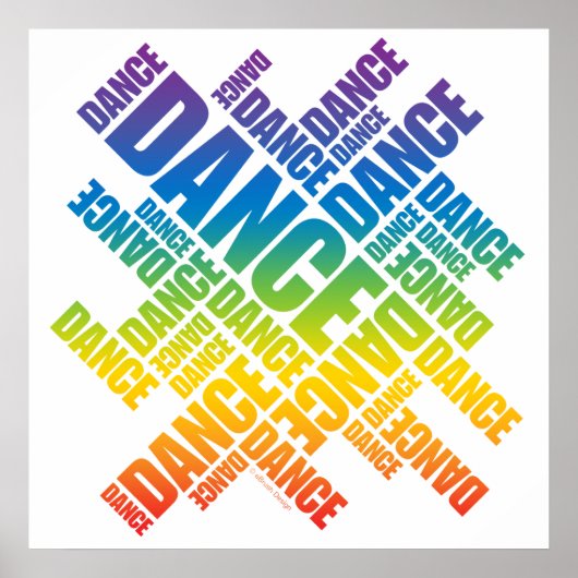 Typographic Dance (Spectrum)ポスター ポスター (正面)