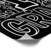 Typography 1st Grade Team Student Teacher  ポスター (角)