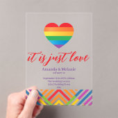 Typography, color and clearness  アクリル招待状 (インサイチュ (ポータブル))