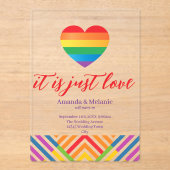 Typography, color and clearness  アクリル招待状 (正面)