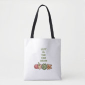 Typography funny quote cute trendy tote bags. トートバッグ (正面)