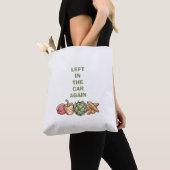 Typography funny quote cute trendy tote bags. トートバッグ (クローズアップ)