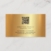 Typography Monogram Gold Premium Silk Luxurious 名刺 (裏面)