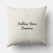  Typography motivated elegant  quote クッション (裏面)