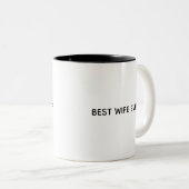 Typography Mug Design – Best Wife Ever ツートーンマグカップ (正面右)