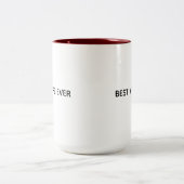 Typography Mug Design – Best Wife Ever ツートーンマグカップ (中央)