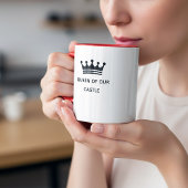 Typography Mug Design – Queen of Our Castle マグカップ