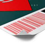 Typography Poster Modern Retro Art Mid-Century ポスター (角)