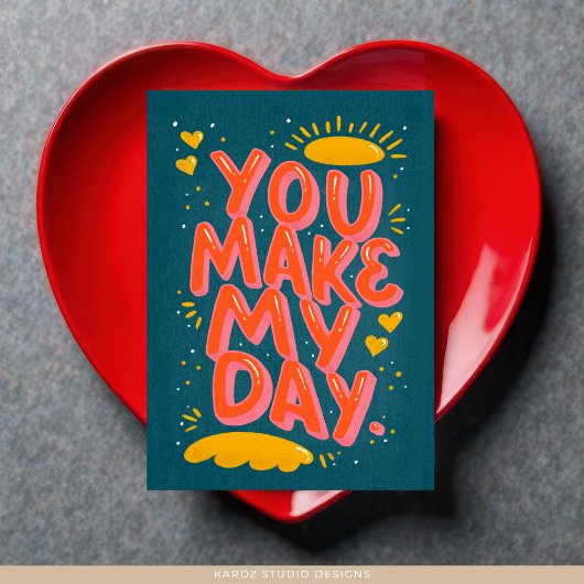  Typography Quote Love Valentine Card カード