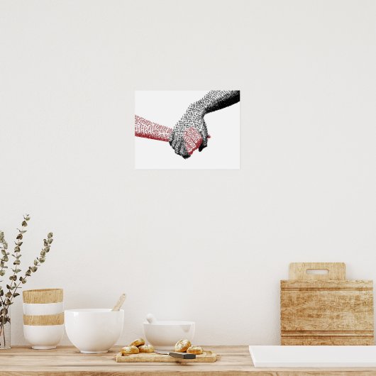 typography quote poster ポスター (キッチン)