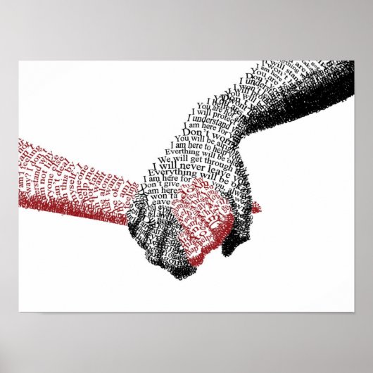 typography quote poster ポスター (正面)