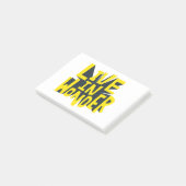 Typography sticker live in wonder Quote ポストイット (アングル)