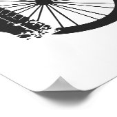 Typography Text Inspirational Bike Rider ポスター (角)